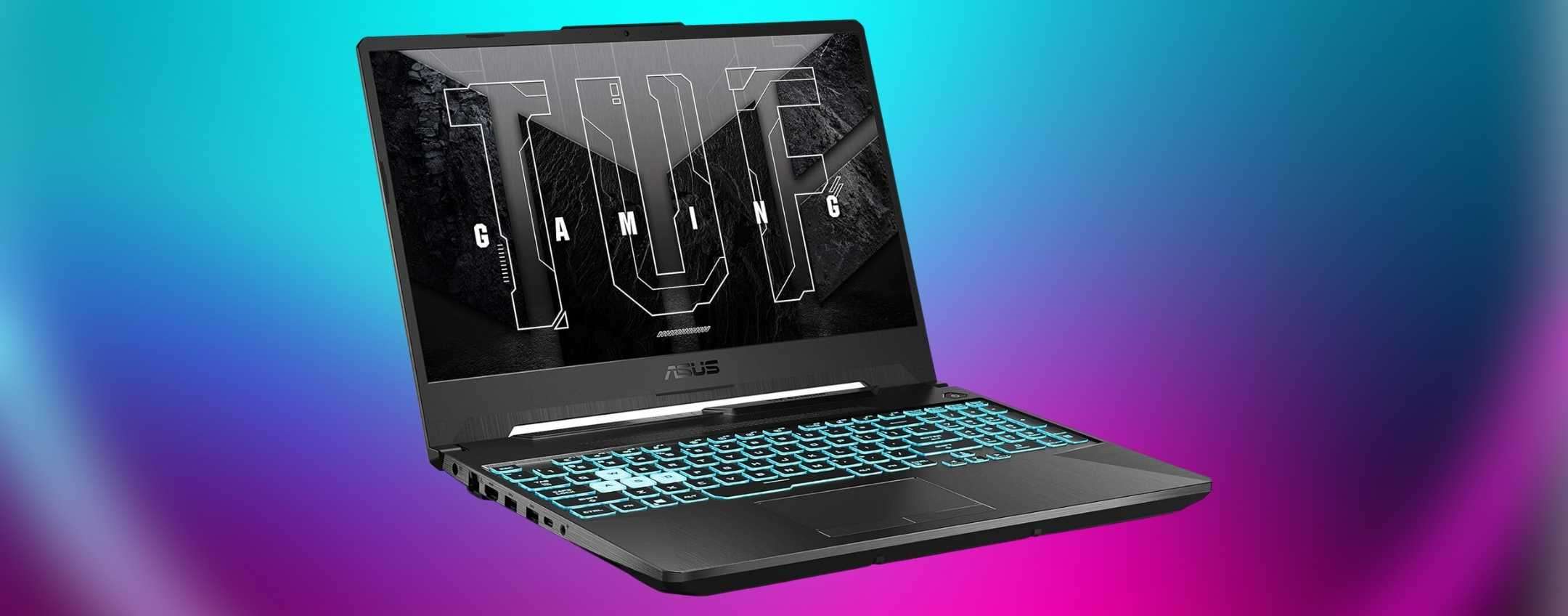 Notebook ASUS TUF Gaming A15 (Ryzen 7+RTX 3050) in forte sconto Amazon