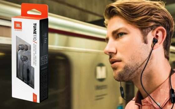 Cuffie JBL T110 con cavo: una piccola soluzione a meno di 5€ (-50%)