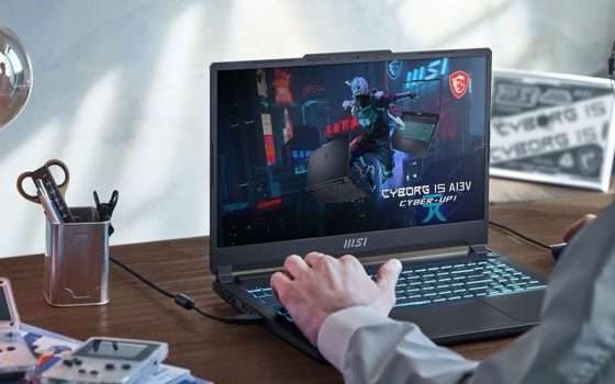 MSI Cyborg 15: notebook da gaming (i7+RTX 4050) in sconto Back to School