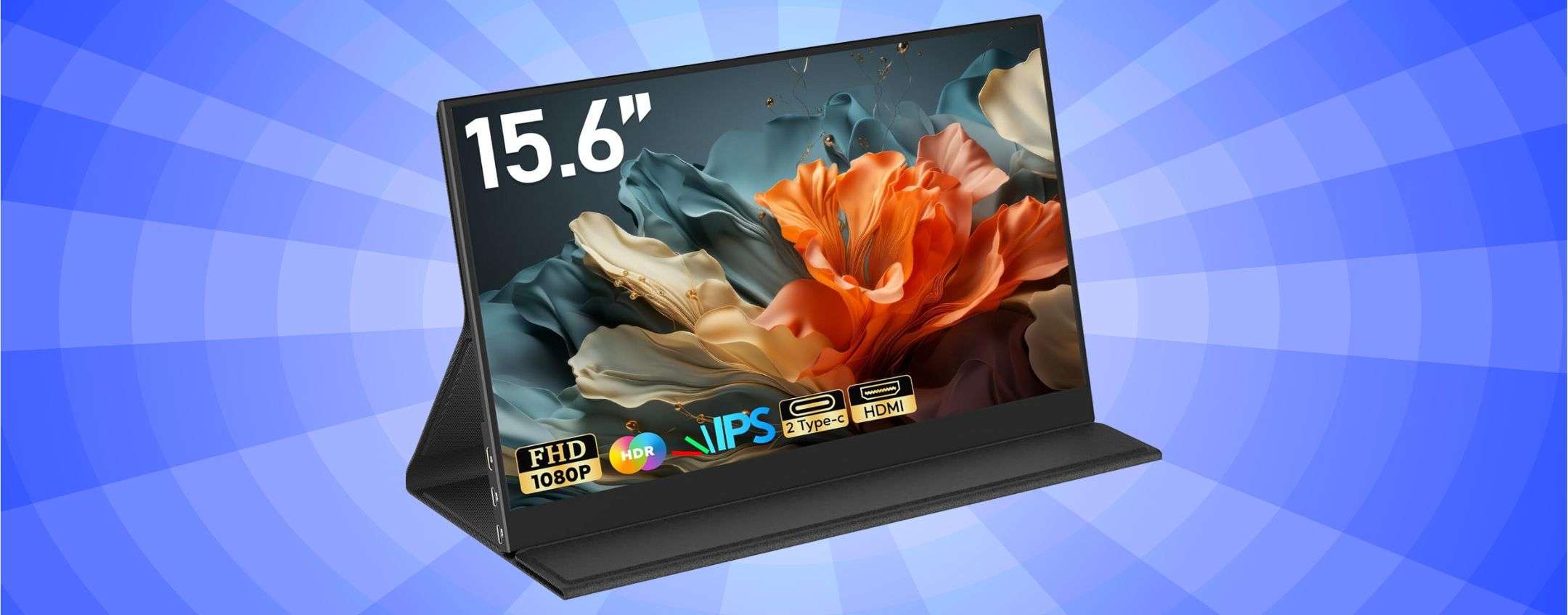 Monitor portatile 15.6″ Full HD a 79,99€ con il coupon Amazon