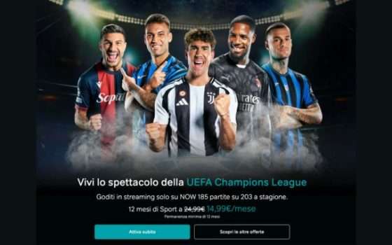 Offerta NOW Champions League