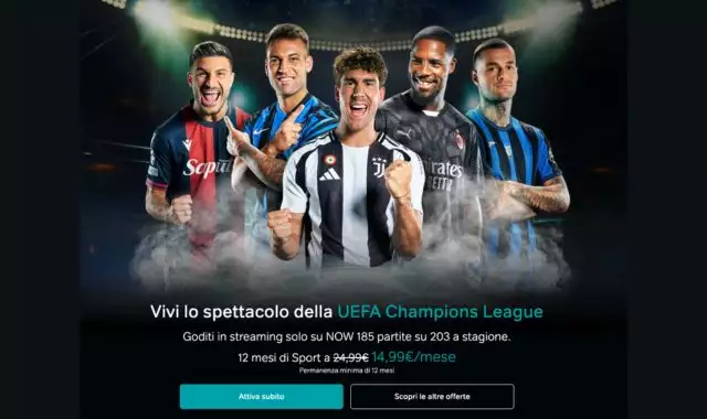 Offerta NOW Champions League