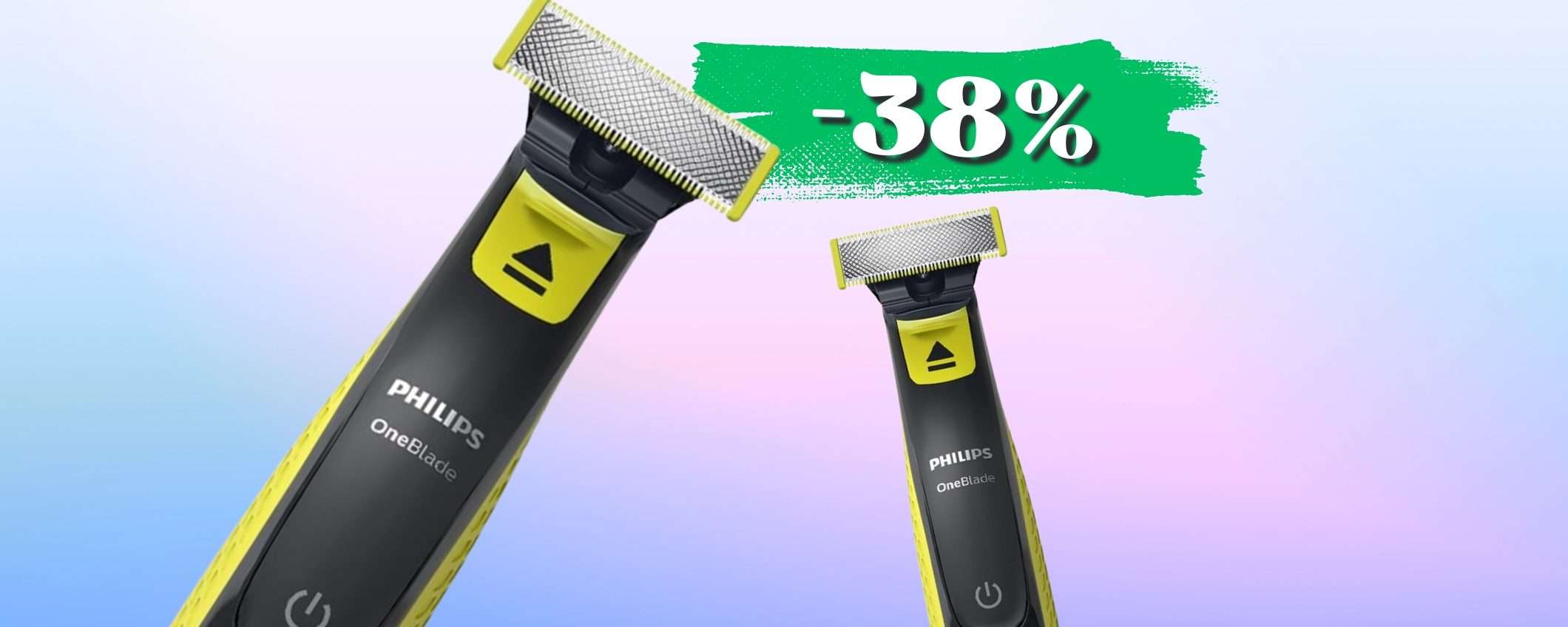 Philips OneBlade, kit completo per barba e corpo GLABRI (-37%)