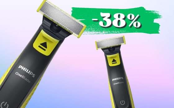 Philips OneBlade, kit completo per barba e corpo GLABRI (-37%)