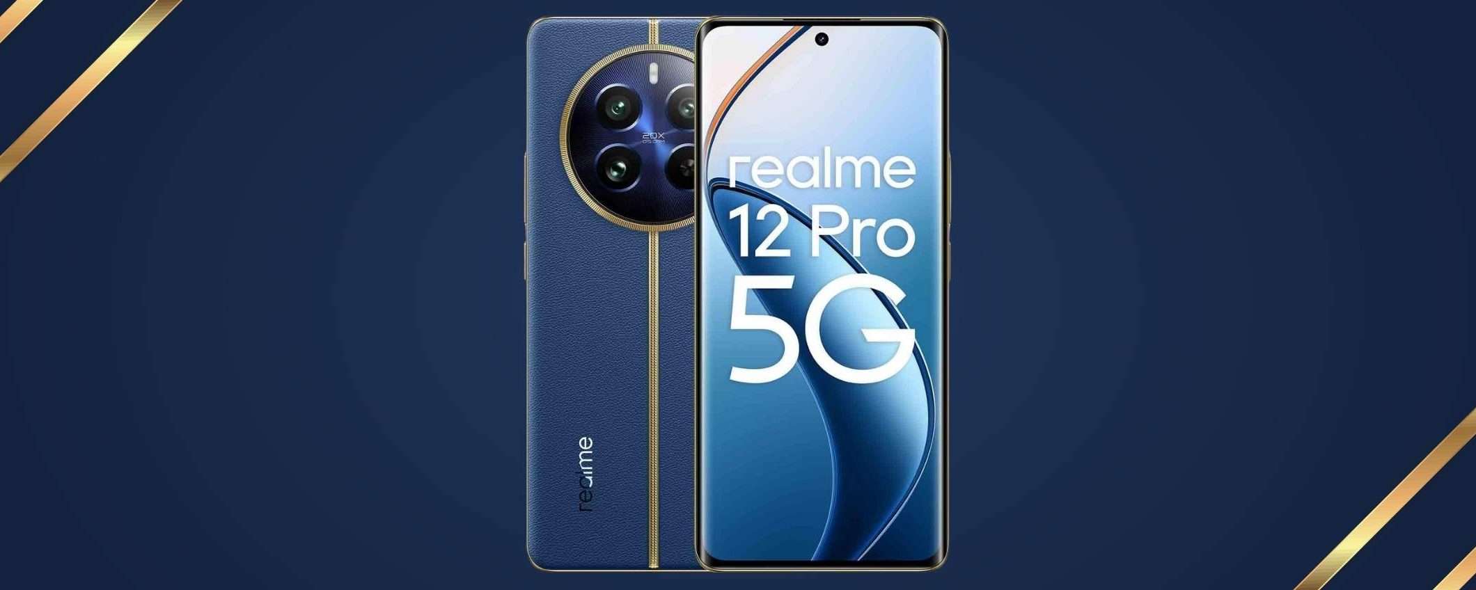 Realme 12 Pro: display curvo e fotocamera telescopica in ottimo sconto su Amazon