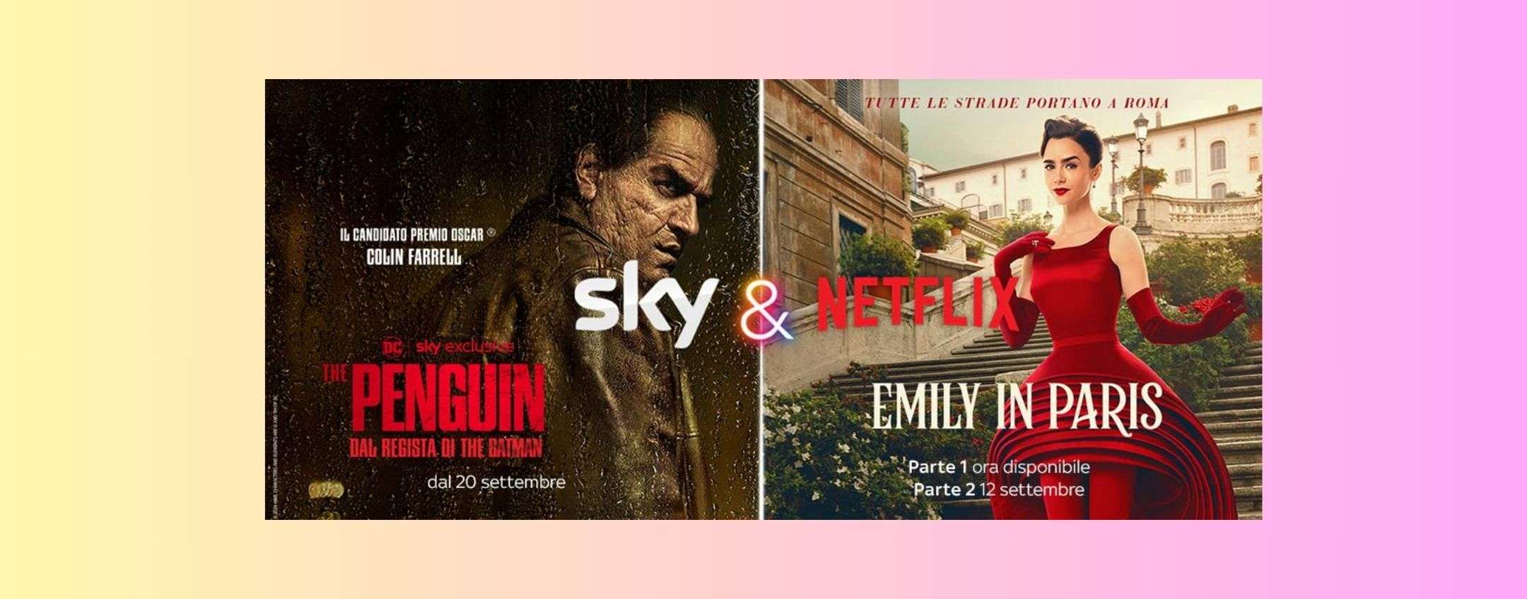 Sky e Netflix insieme a 14,90 euro al mese: torna la promo Intrattenimento Plus