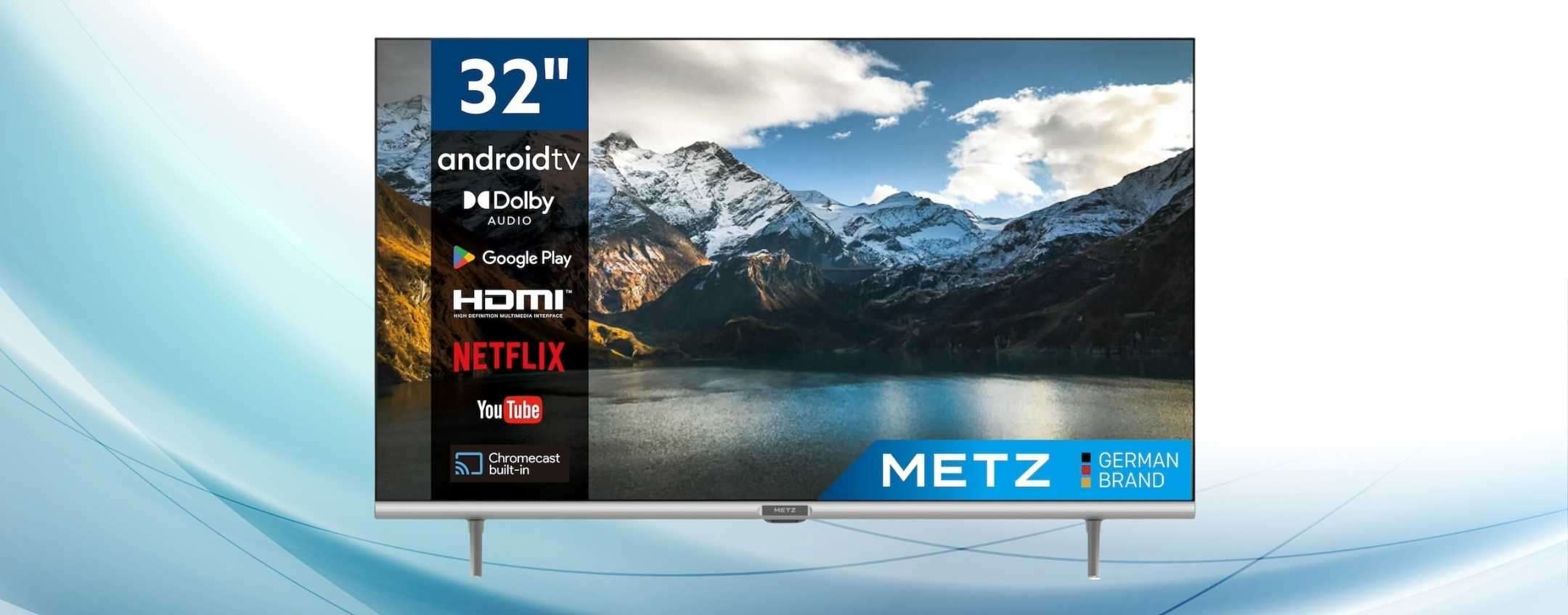 Smart TV Metz 32″ a 159,99 euro: occasionissima Amazon anche a rate