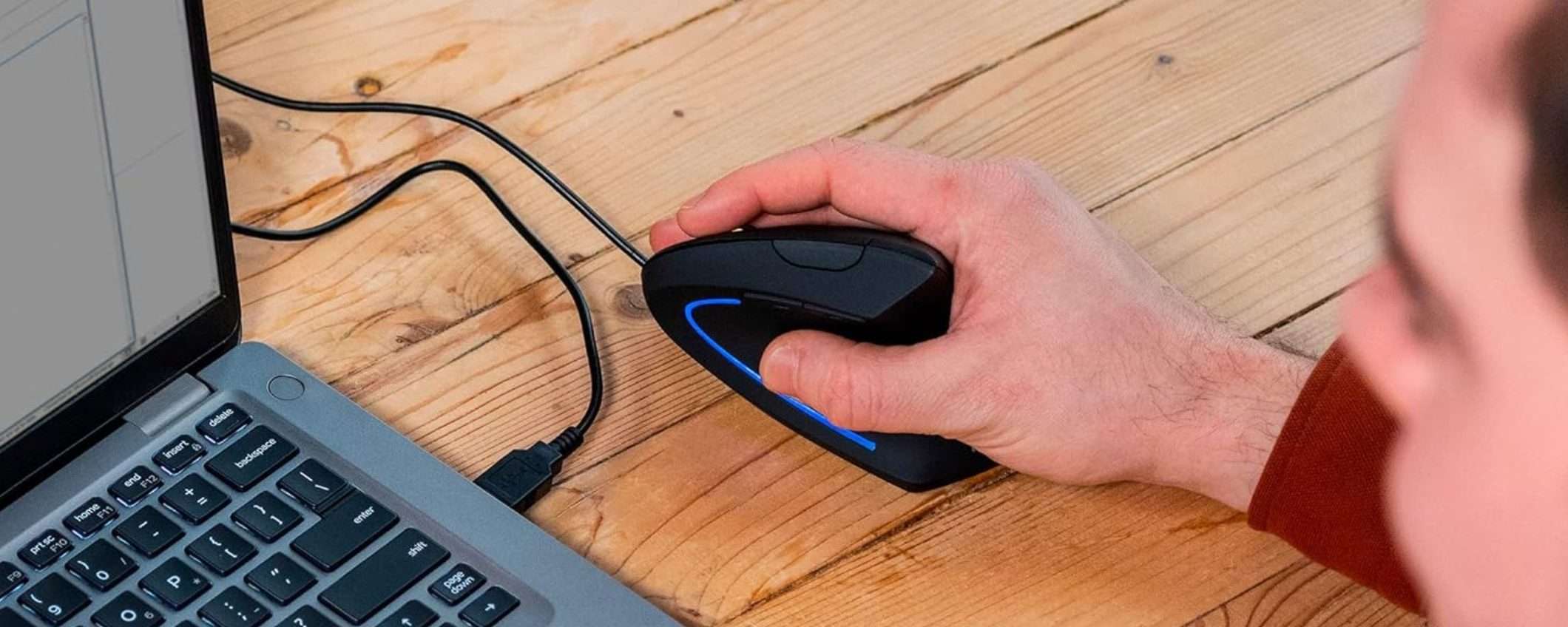 Mouse verticale Trust Verto a 13,99 euro: occasione su Amazon