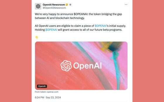 Account OpenAI su X violato da truffatori di criptovaluta