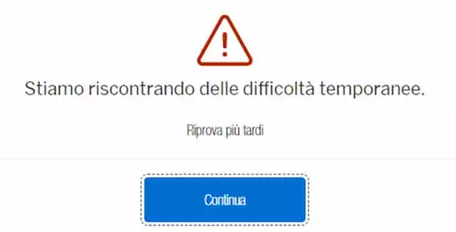 Il down dei servizi online di American Express nel portale Web