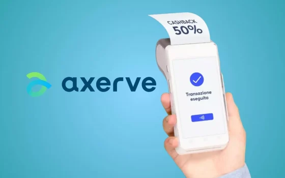 Con il POS Axerve hai fino al 50% di cashback sulle commissioni