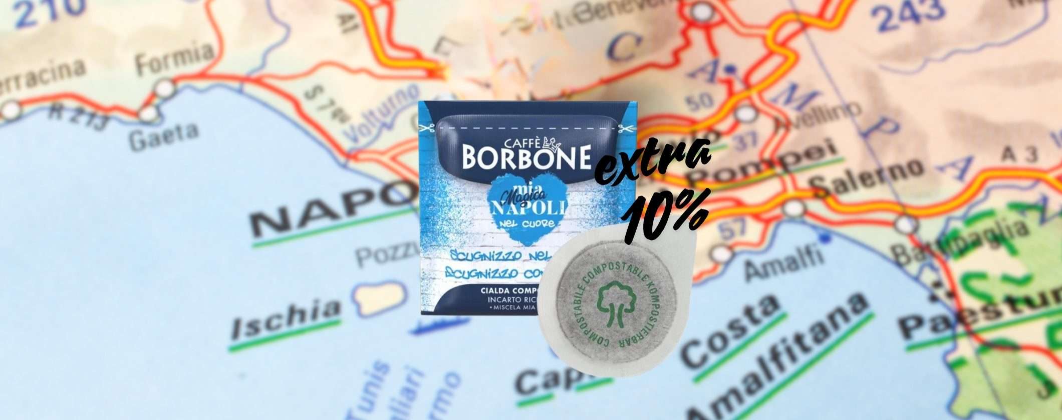 Cialde Caffè Borbone e sei subito a Napoli: sfrutta l'extra 10% su eBay