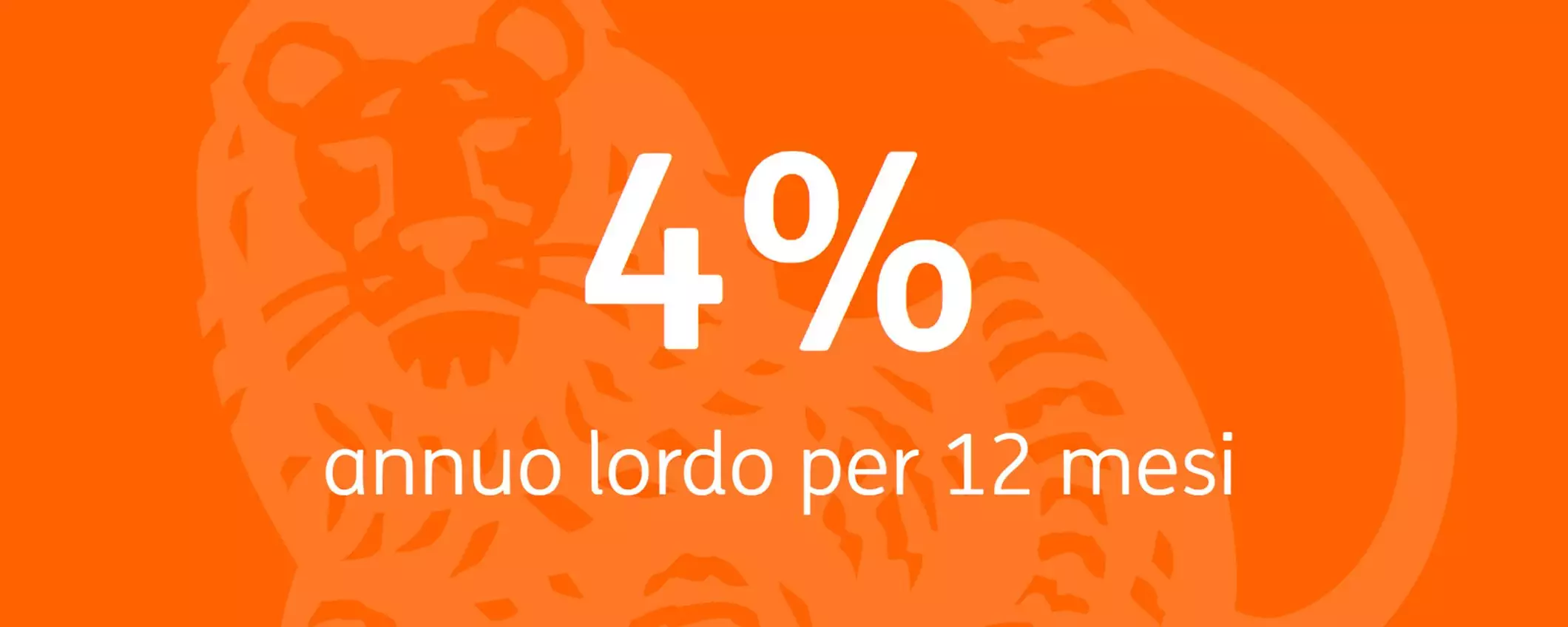 Conto Arancio offre il 4% annuo lordo per 12 mesi