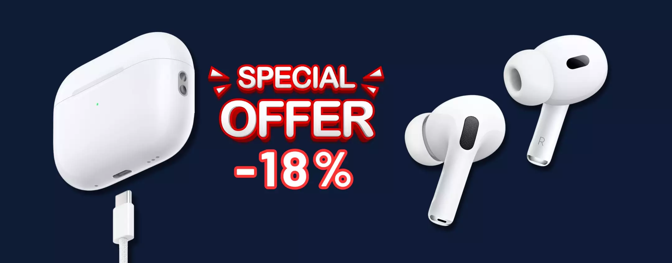 AirPods Pro 2ª gen in offerta, tue con meno di 230€ anche in 5 rate