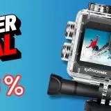 Exprotrek Action Cam con kit completo: sconto 58% su Amazon è l'affare