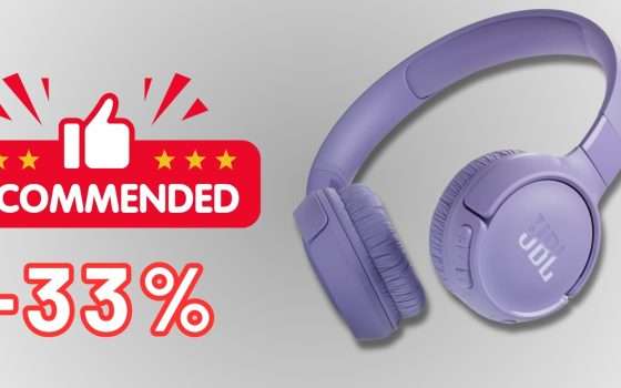 Meno di 40€ per le splendide JBL Tune 520BT: wireless e leggere