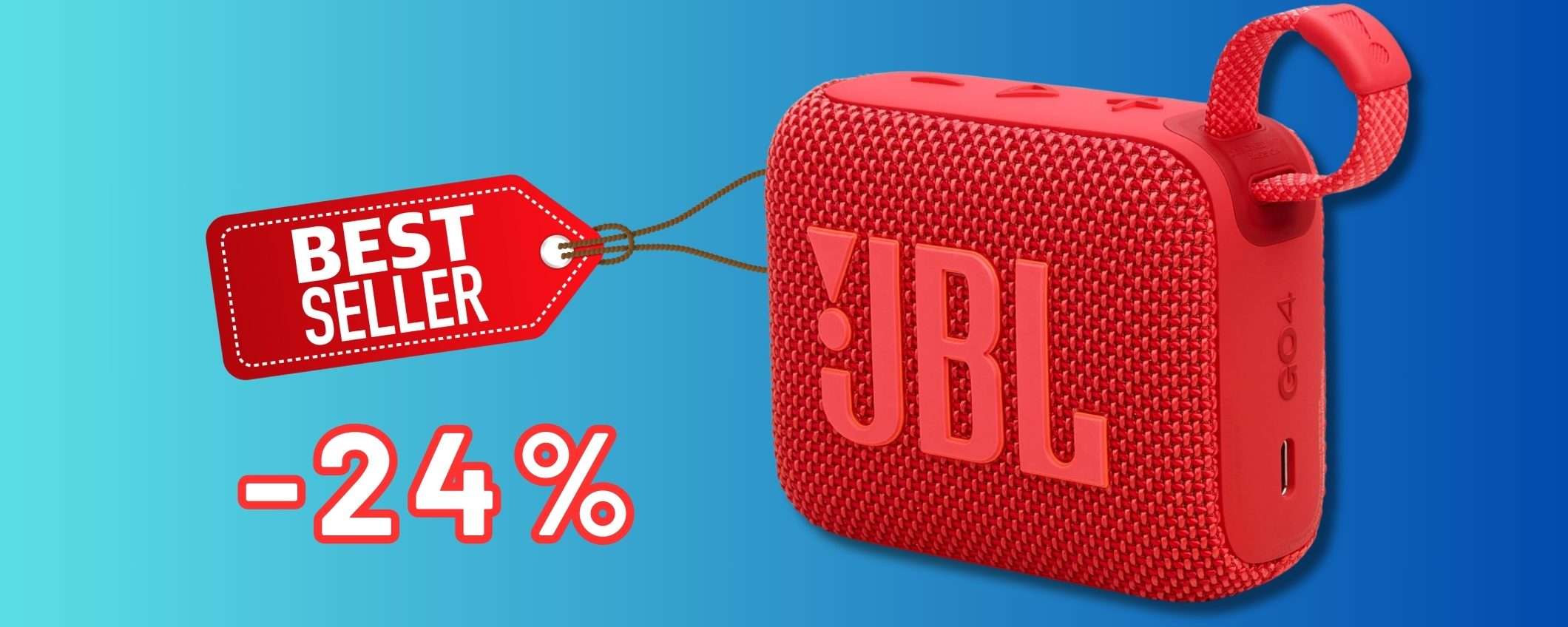 Piccolo e potente: JBL GO 4 è lo speaker Bluetooth da comprare con 40€