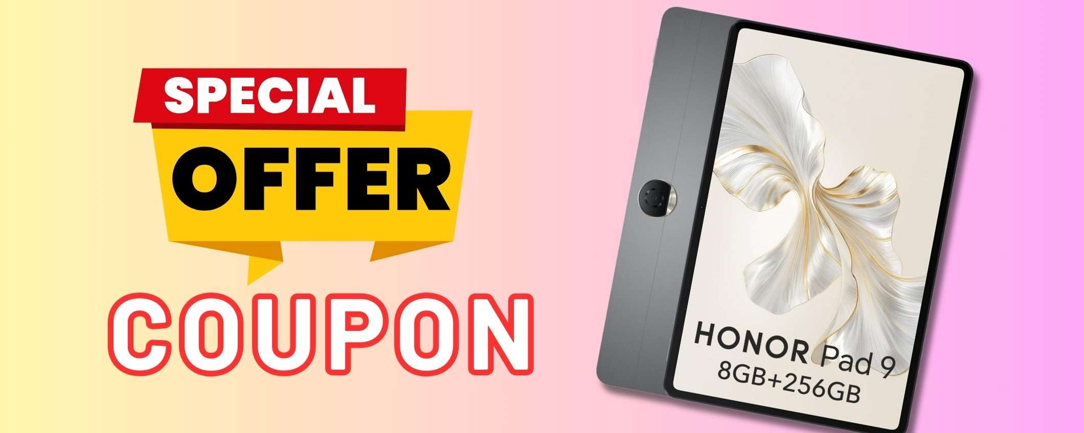 HONOR Pad 9 è il tablet dal design SLIM e display supremo (2k), gran sconto