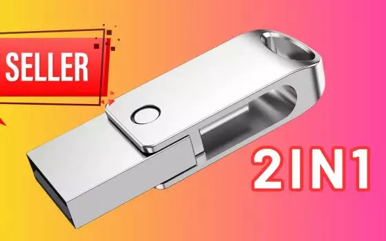 Chiavetta USB 128GB o portachiavi? Il 2 in 1 che non ti aspettavi (10€)