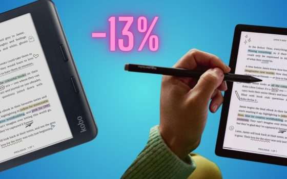 Con Kobo Libra Colour leggi, disegni e colori: la rivoluzione è in SCONTO