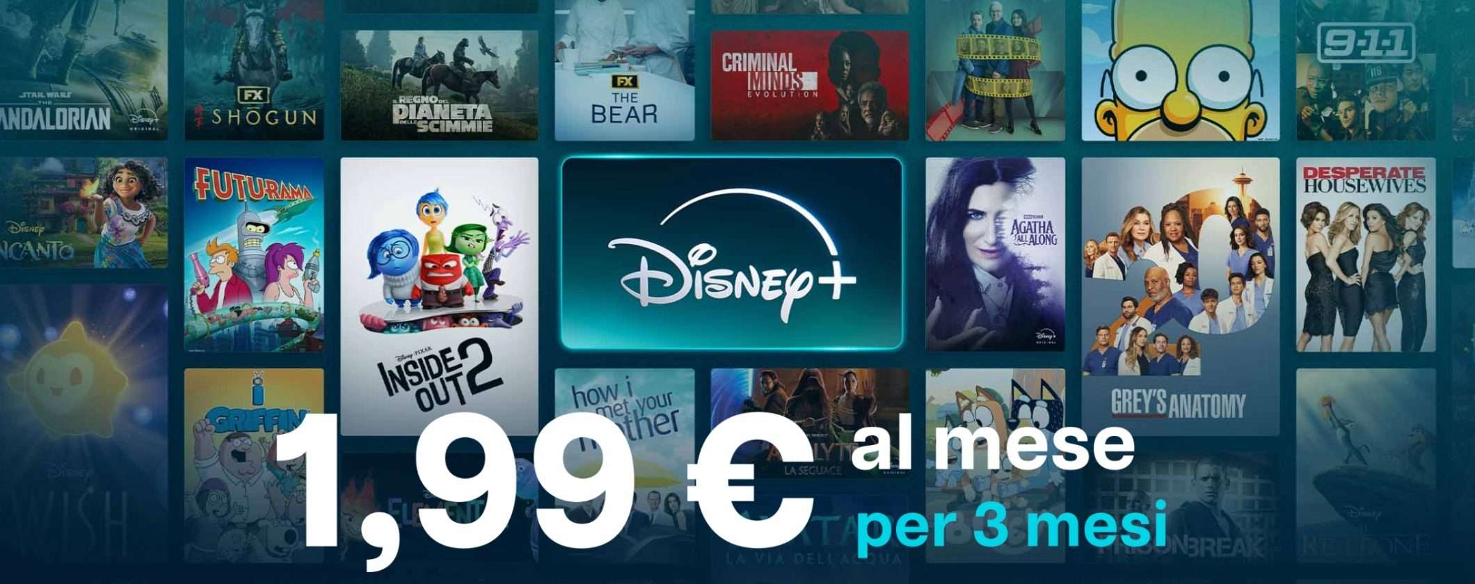 Disney+ torna a bomba con l'attesissima promo 1,99€ per 3 mesi