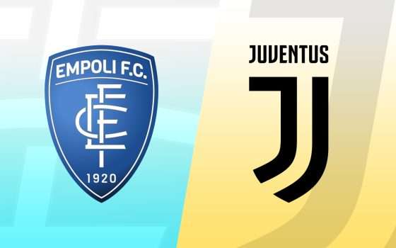 Come vedere Empoli-Juventus in streaming dall'Italia e dall'estero