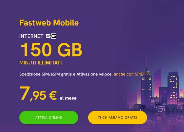 fastweb mobile internet 5g