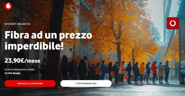 internet unlimited fibra vodafone