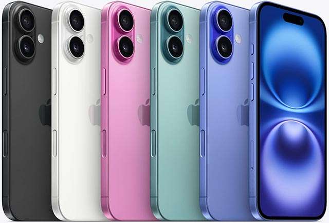 Il nuovo iPhone 16 in tutte le sue colorazioni