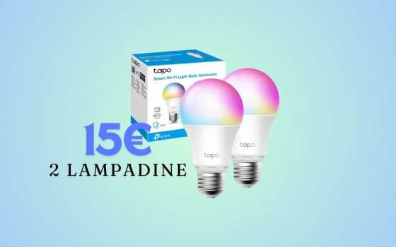 Lampadina WiFi Multicolore TAPO: pacco da 2 pezzi a soli 15€