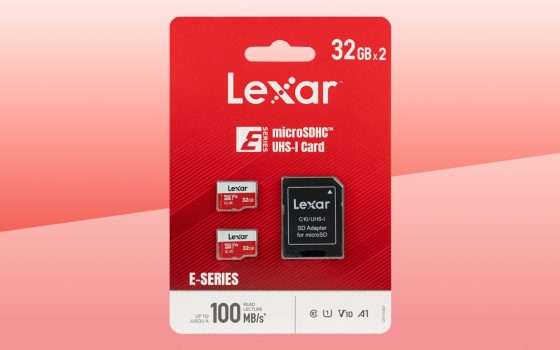 PREZZO STRACCIATO per due microSD Lexar da 32 GB: eccole