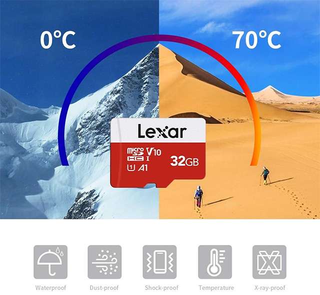 La microSD da 32 GB di Lexar