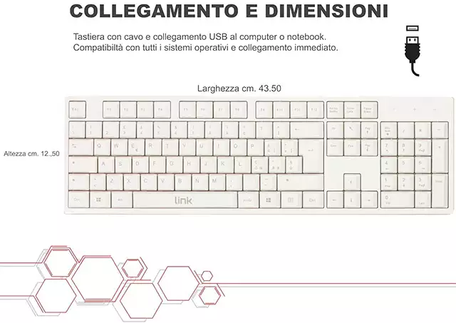 La tastiera USB di LINK