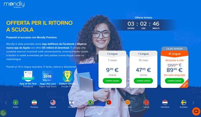 offerta ritorno a scuola mondly