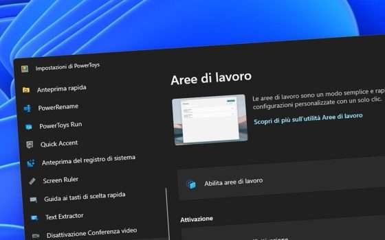 Workspaces disponibile in PowerToys: cos'è e come funziona