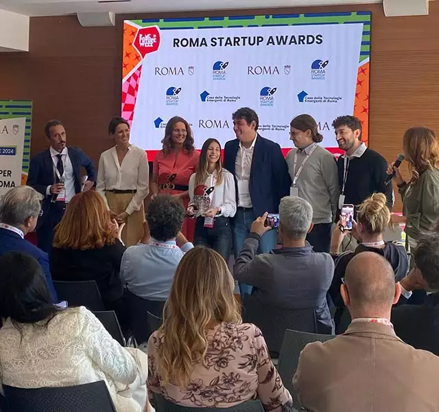 La premiazione dei Roma Startup Awards all'evento Rome Future Week 2024