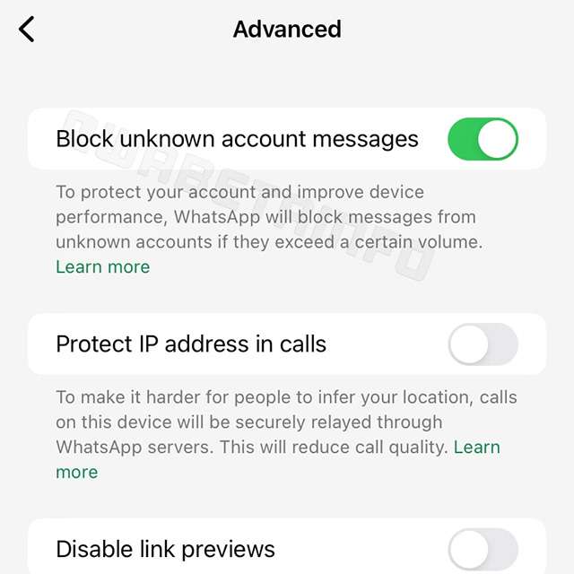 Al via la fase di test su iOS per la nuova funzionalità di WhatsApp che consente il blocco dei messaggi ricevuti dagli sconosciuti