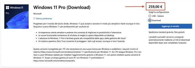 Windows 11 Pro: come acquistare sul sito Microsoft