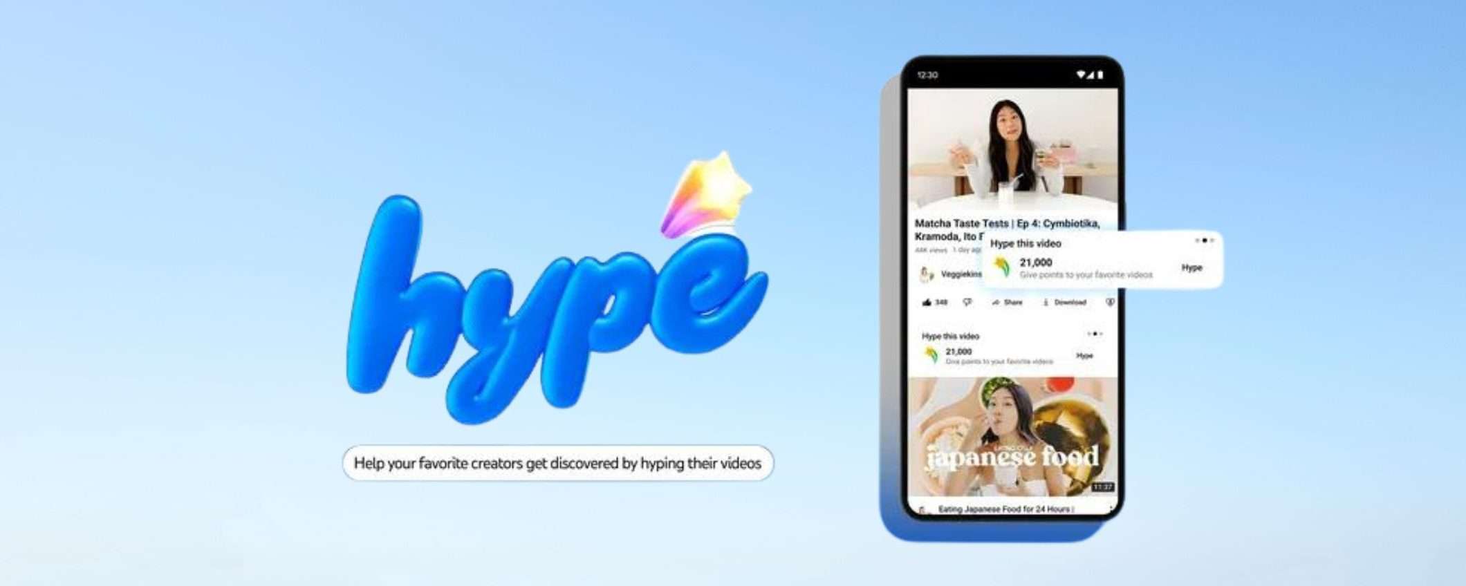 YouTube lancia Hype per supportare i piccoli creator