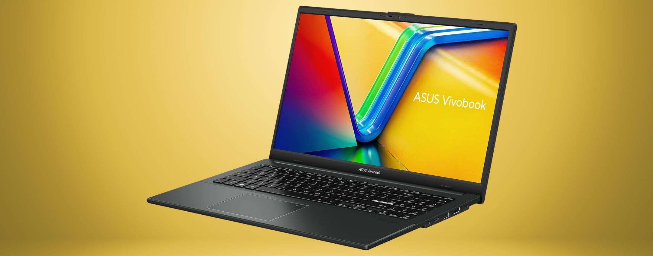 Notebook ASUS veloce e leggero (Ryzen 3, 8+512GB) al minimo storico Amazon