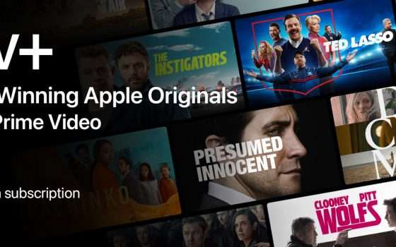 Apple TV+ disponibile per gli abbonati Amazon Prime Video