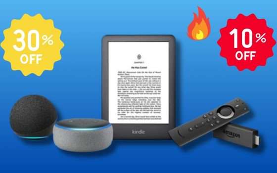 Echo, Kindle, Fire TV e Blink: dispositivi Amazon in sconto fino al 60%