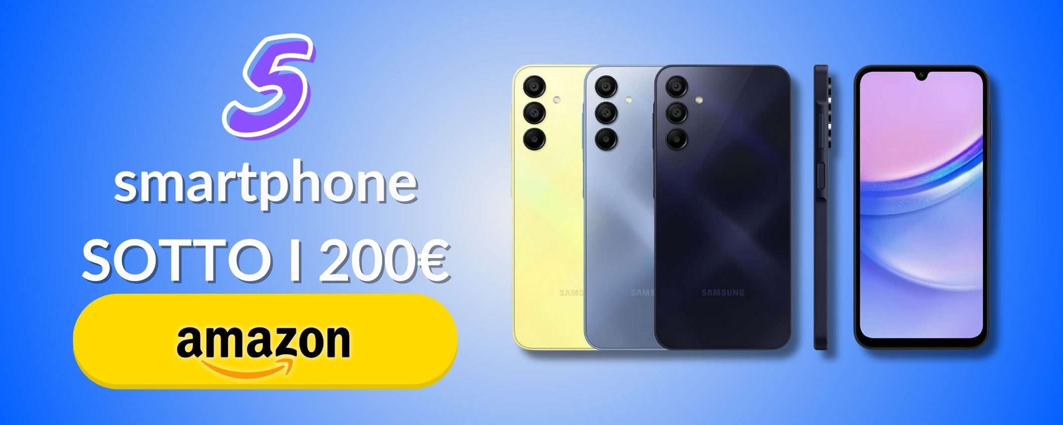 Meno di 200€ per uno smartphone potente e favoloso: 5 modelli in sconto