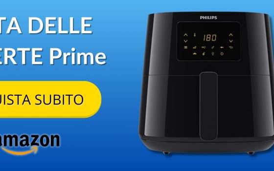 Philips Airfryer XL, la regina torna in sconto con Prime: cucina al TOP