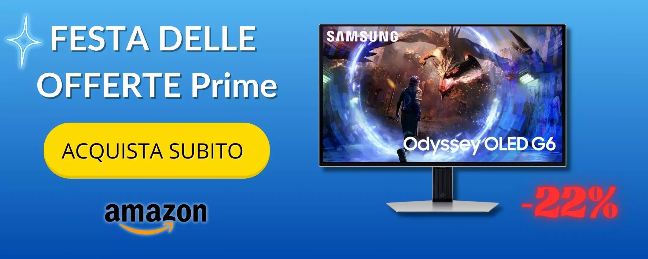 Samsung Monitor Gaming Odyssey OLED G6, 27 