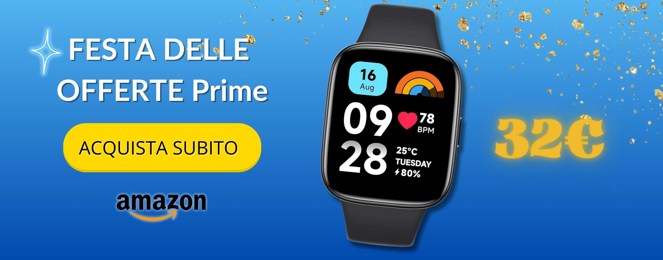 Affare: Xiaomi Redmi Watch 3 Active torna in sconto a meno di 33€