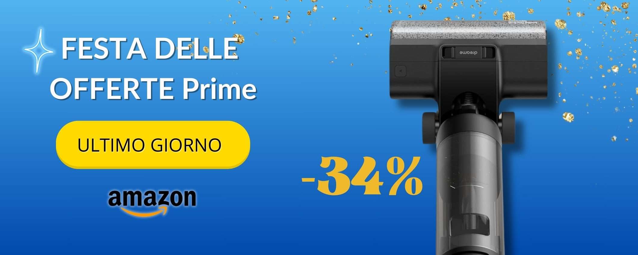 dreame H12 Pro che in una passata aspira e lava, occasione sconto