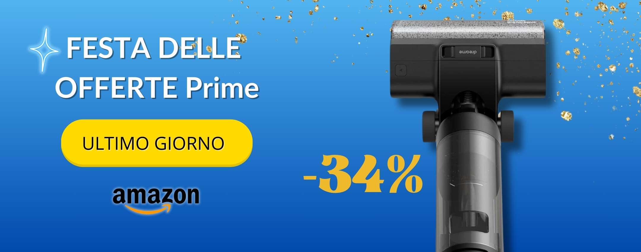 dreame H12 Pro che in una passata aspira e lava, occasione sconto