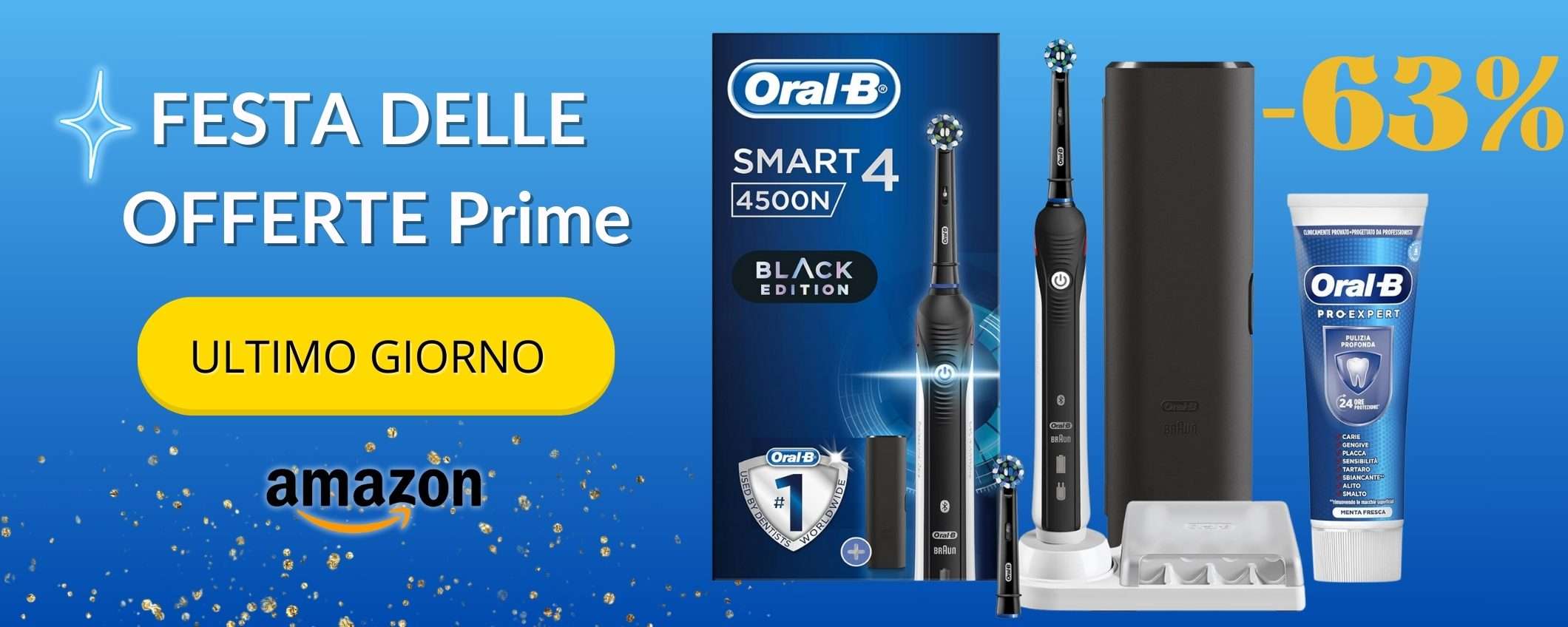 Oral-B Smart 4 4500 in offerta LIMITATA: poche scorte scontate del 63%