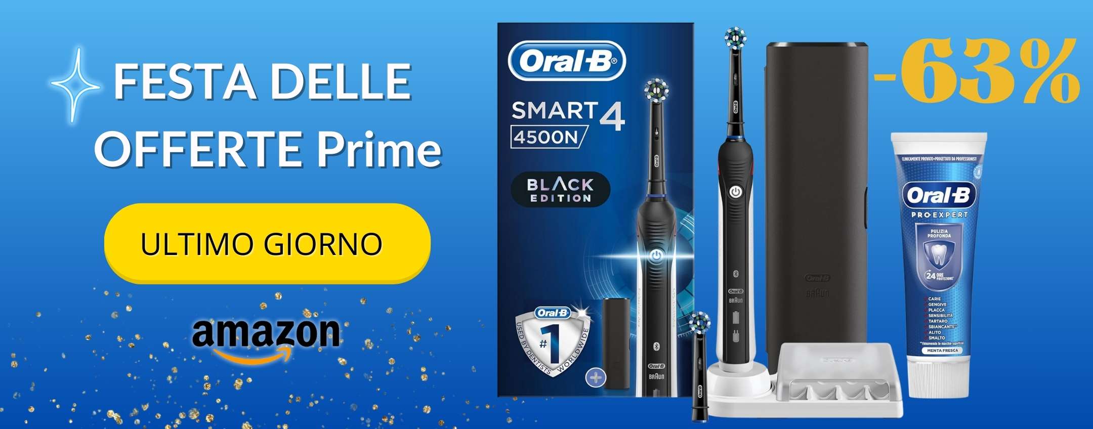 Oral-B Smart 4 4500 in offerta LIMITATA: poche scorte scontate del 63%